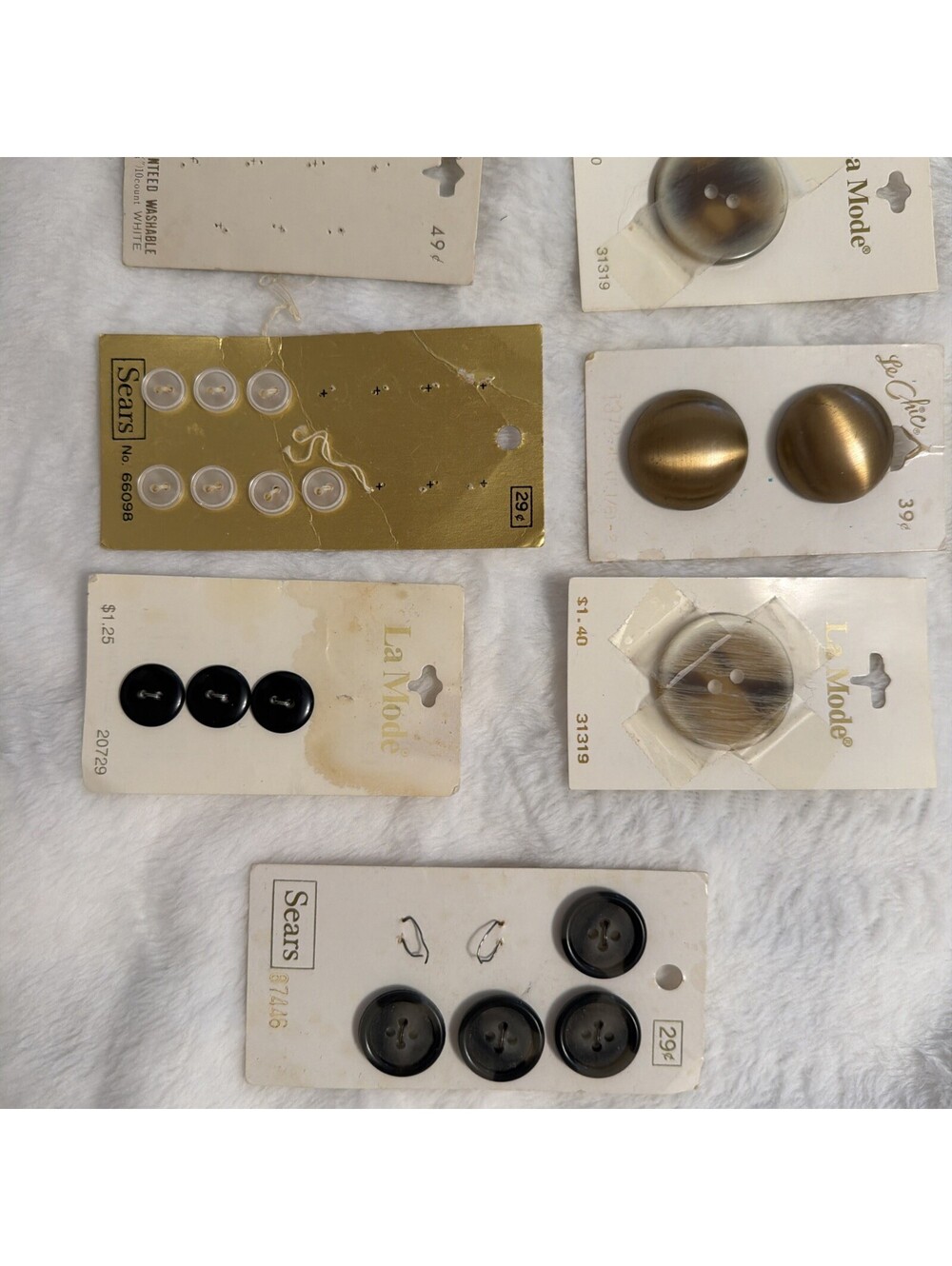Lot of Buttons Includes Vintage Buttons On Cards